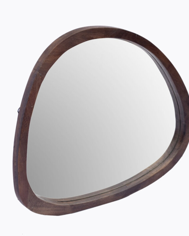 Brix Joy Walnut Organische Spiegel H70xB80xD4 cm