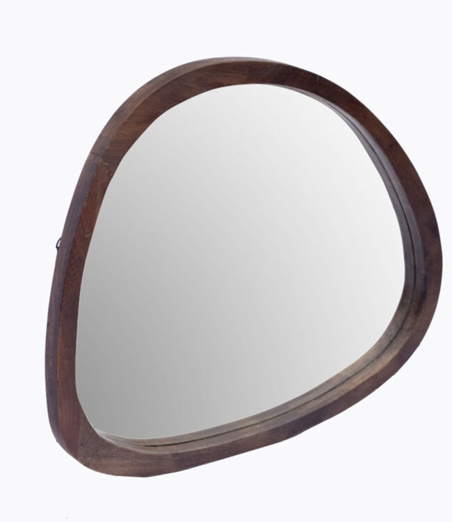 Brix Joy Walnut Organische Spiegel H70xB80xD4 cm