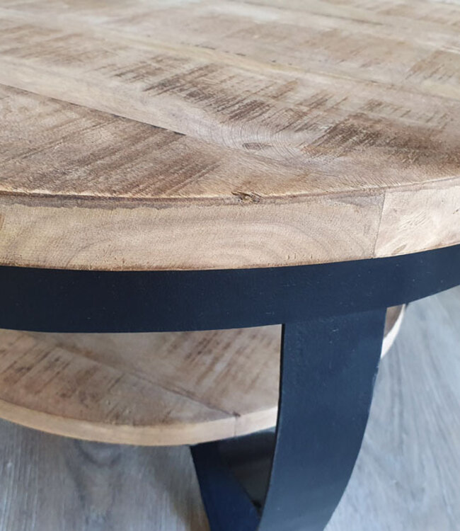 Brix Mark Salontafel Mangohout H33xB65xD65 cm