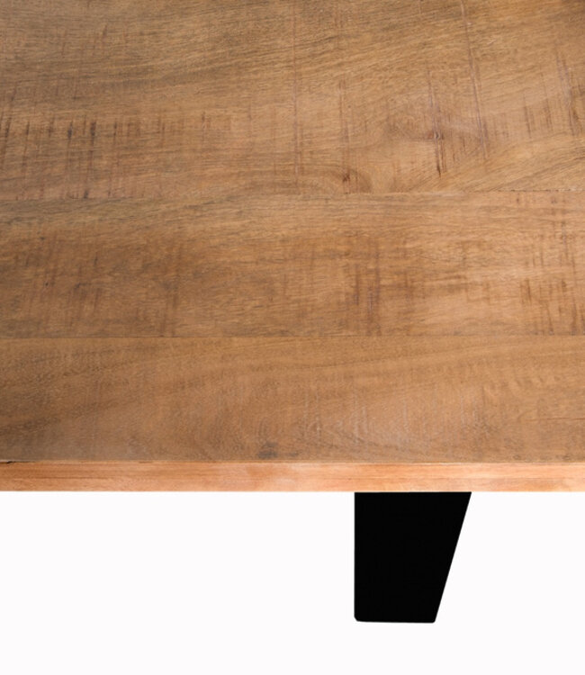 Brix Sturdy Eetkamertafel Mangohout H76xB160xD90 cm