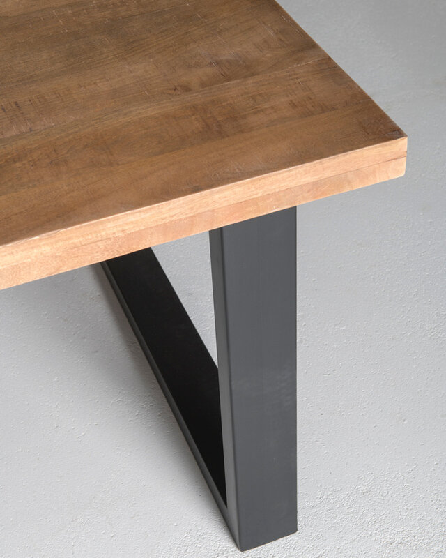 Brix Sturdy Eetkamertafel Mangohout H76xB160xD90 cm