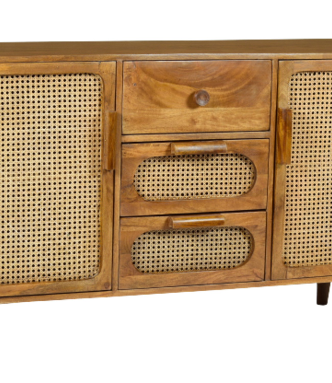 Brix June Dressoir Mangohout H76xB130xD38 cm