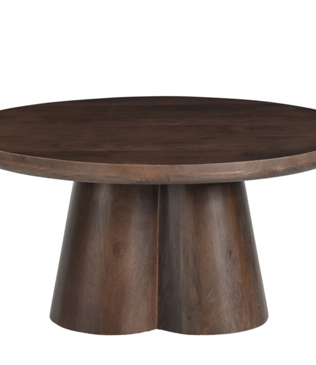 Brix Clubs Salontafel Hout Warmbruin H42xØ80 cm