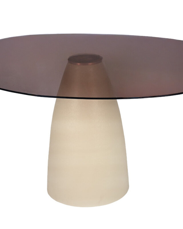 Brix Mylon Eetkamertafel Rookglas H76xB140xD120 cm