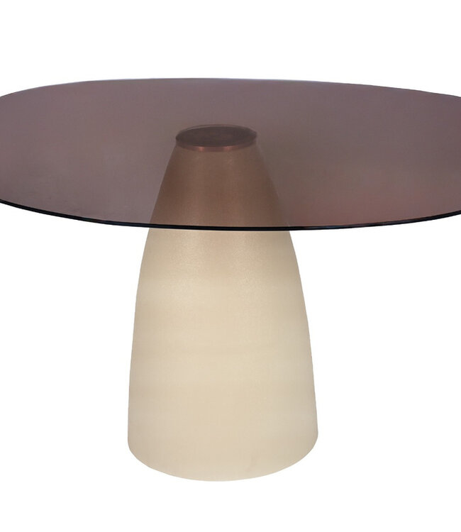 Brix Mylon Eetkamertafel Rookglas H76xB140xD120 cm