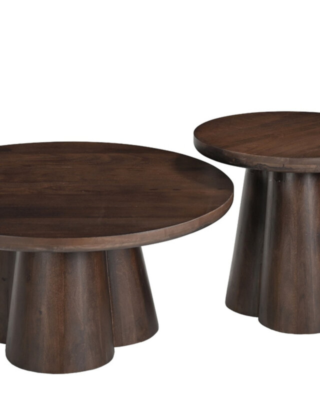 Brix Clubs Salontafel Hout Warmbruin H50x?50 cm