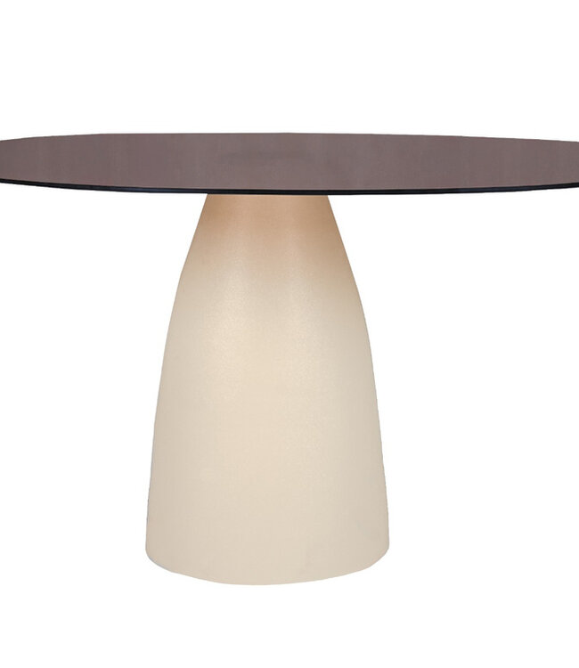 Brix Mylon Eetkamertafel Rookglas H76xB140xD120 cm