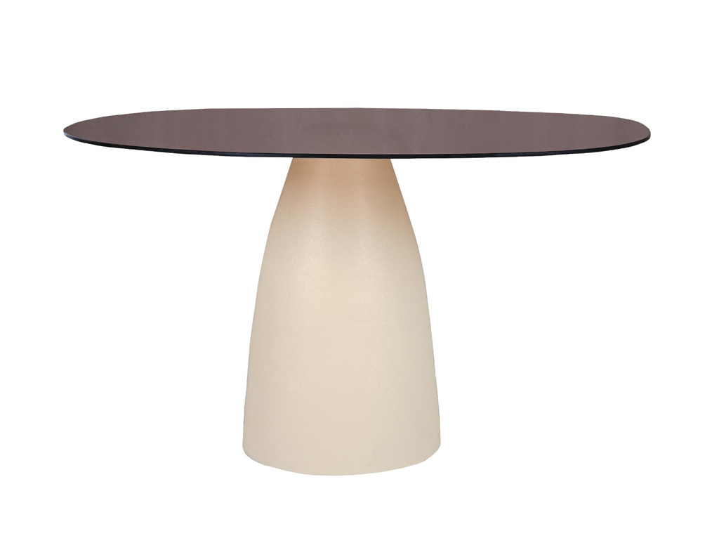 Brix Mylon Eetkamertafel Rookglas H76xB140xD120 cm