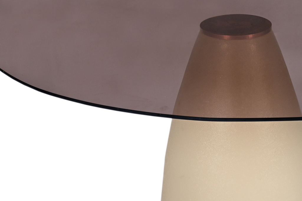 Brix Mylon Eetkamertafel Rookglas H76xB140xD120 cm