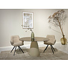 Mylon Eetkamertafel Rookglas H76xB140xD120 cm