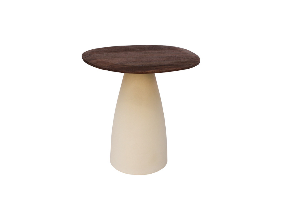 Brix Marron Bijzettafel Bruin Hout H40xB50xD43 cm