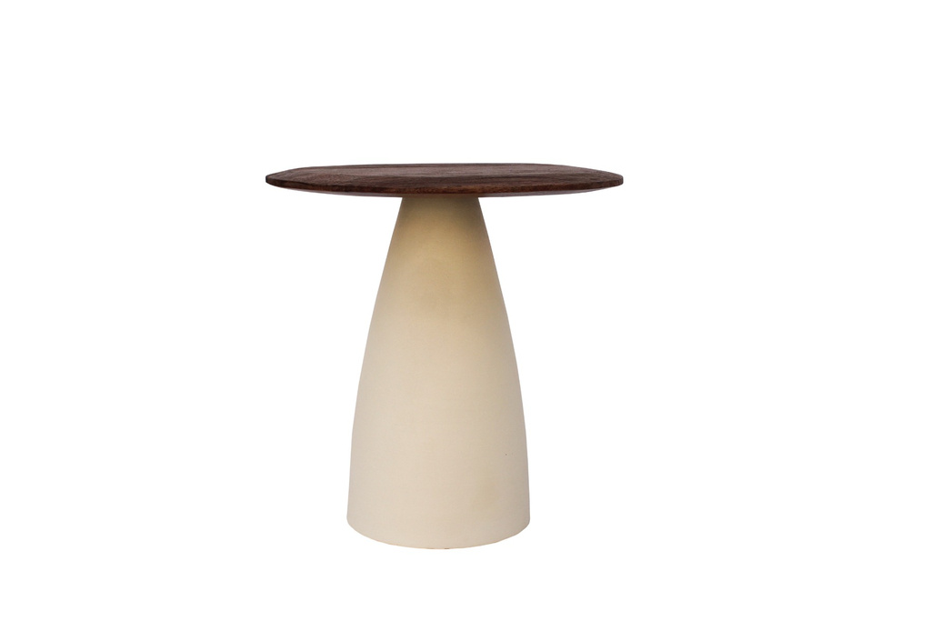 Brix Marron Bijzettafel Bruin Hout H40xB50xD43 cm