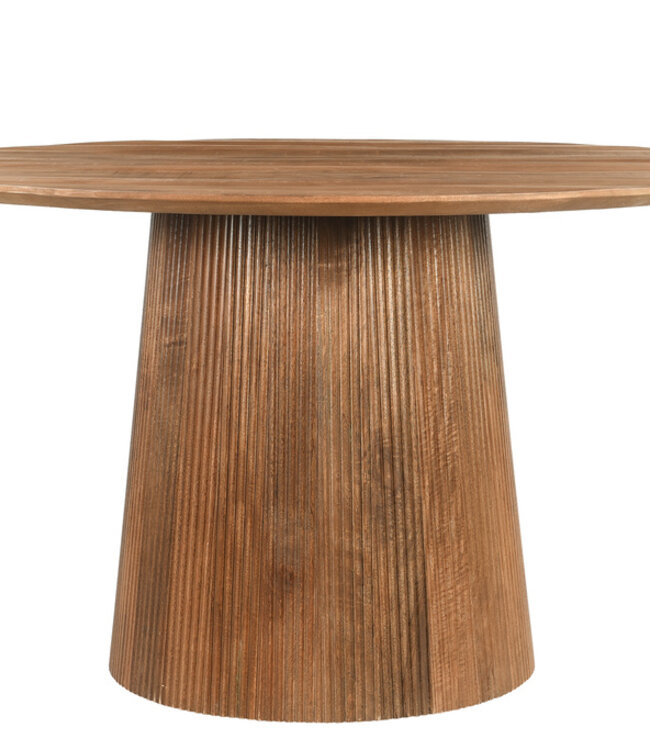Livingfurn Salvator Eetkamertafel Rond Mangohout H76xD130 cm