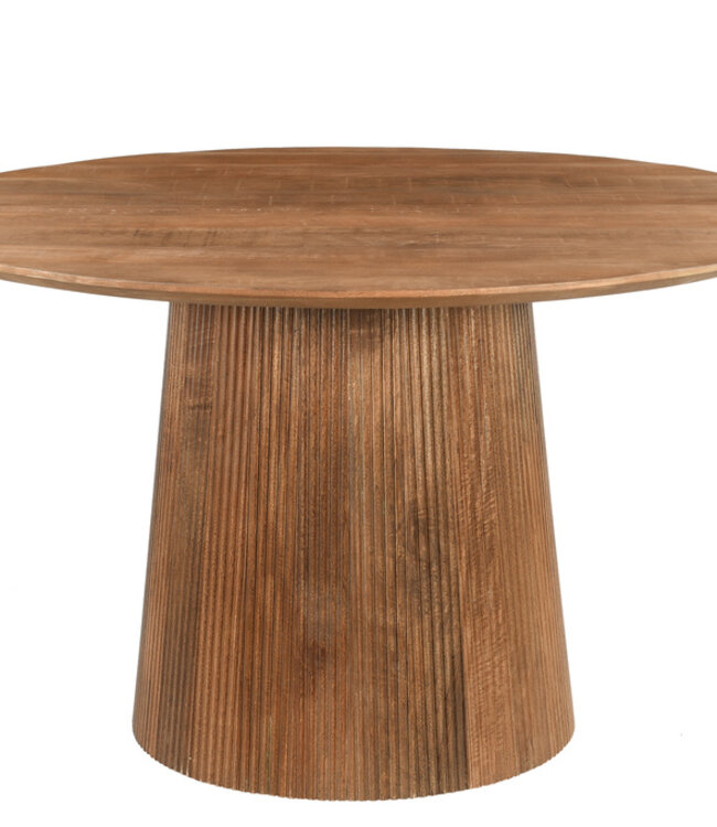 Livingfurn Salvator Eetkamertafel Rond Mangohout H76xD130 cm