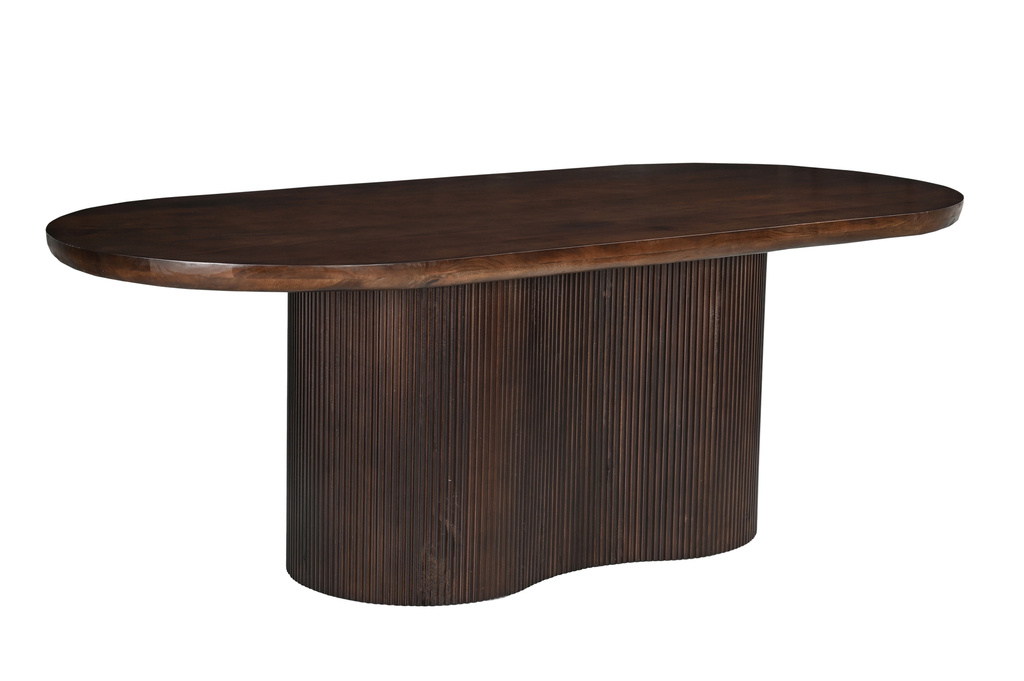 Livingfurn Sevilla Eetkamertafel Hout Bruin H76xB300xD110 cm