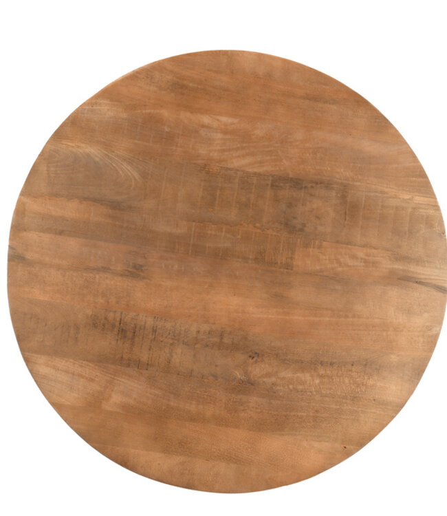 Livingfurn Salvator Eetkamertafel Rond Mangohout H76xD130 cm