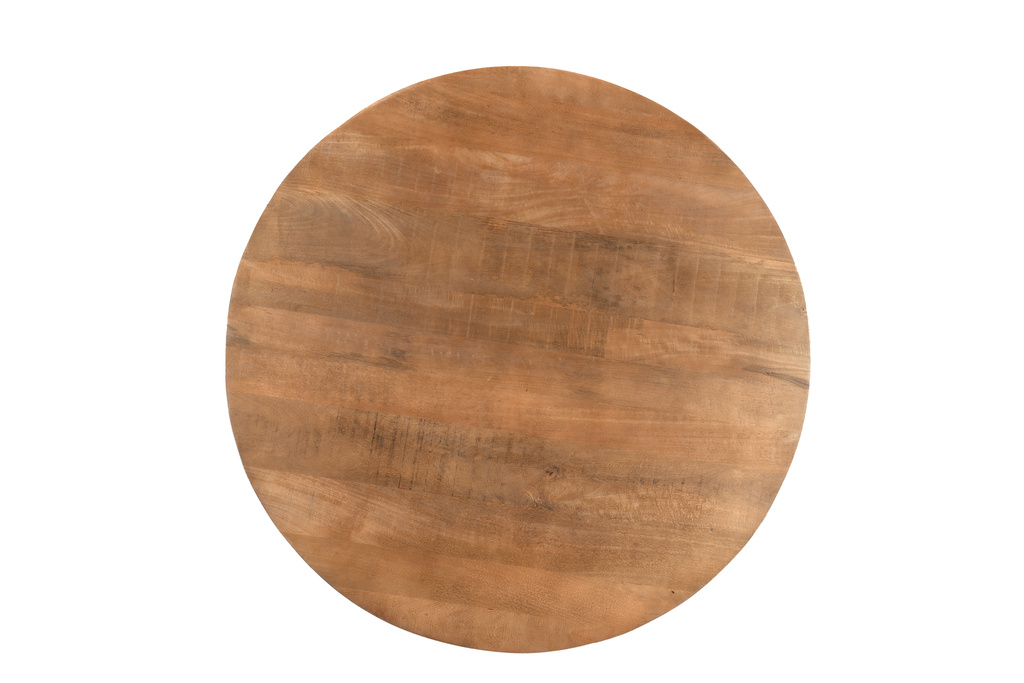Livingfurn Salvator Eetkamertafel Rond | Mangohout | H76xD130 cm