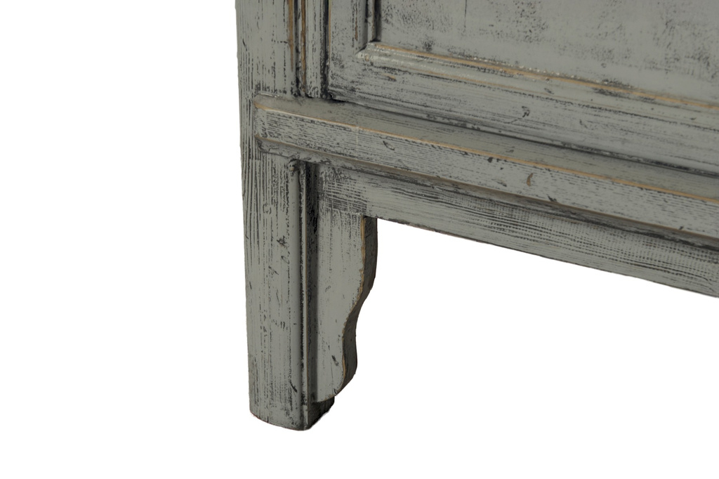 Livingfurn Marie Elise Kast Elm Hout Grijsgroen H220xB95xD45 cm