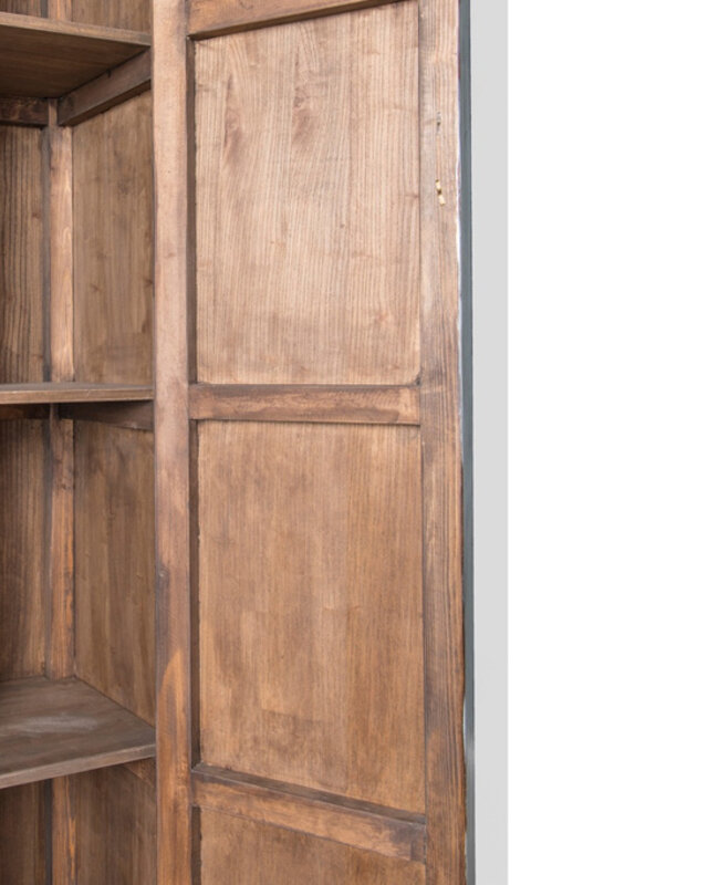 Livingfurn Marie Elise Kast Elm Hout Grijsgroen H220xB95xD45 cm