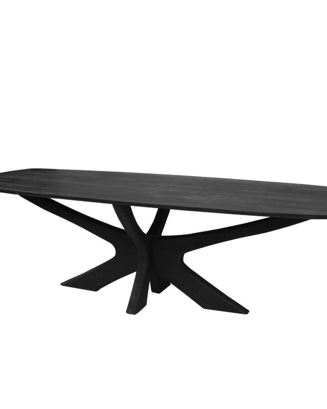 Brix Montreaux Eetkamertafel Zwart H76xB220xD100 cm