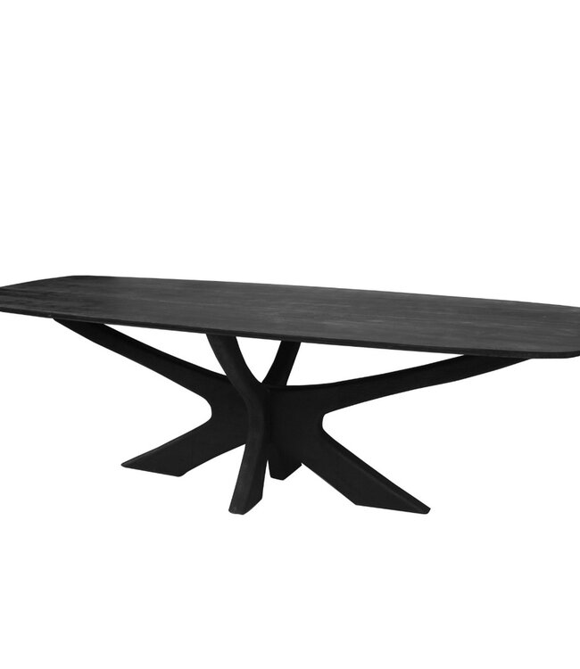 Brix Montreaux Eetkamertafel Zwart H76xB220xD100 cm