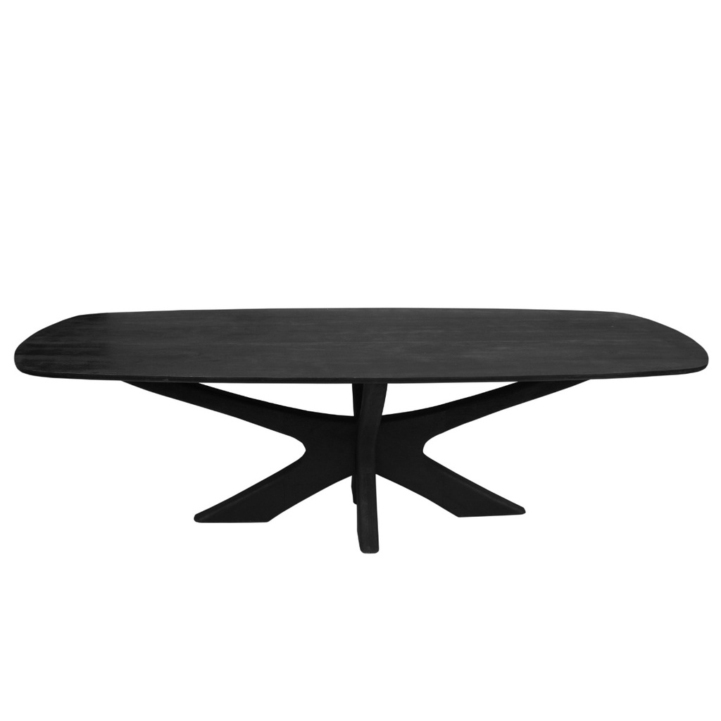 Brix Montreaux Eetkamertafel Zwart H76xB220xD100 cm