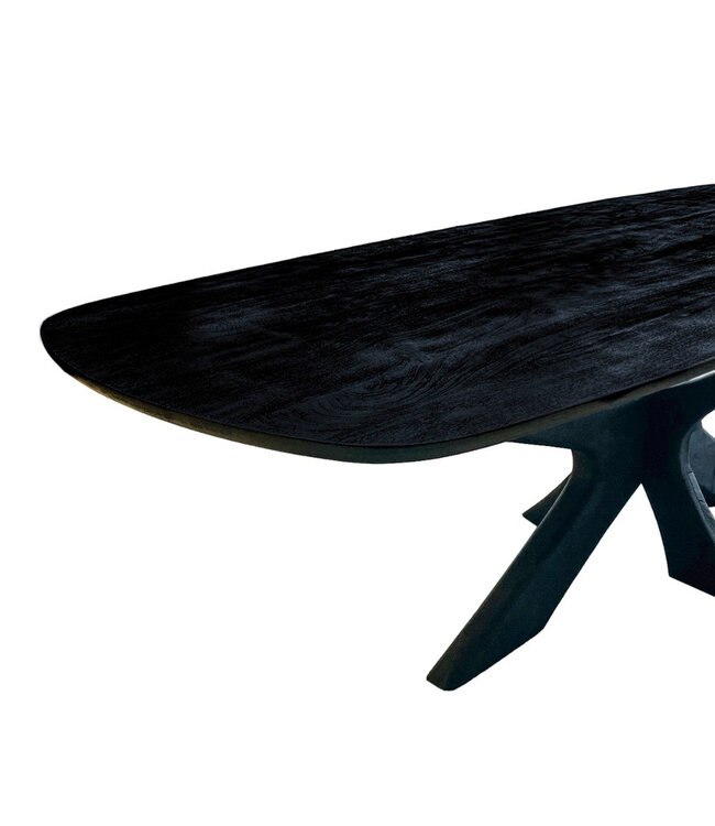 Brix Montreaux Eetkamertafel Zwart H76xB220xD100 cm