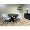 Montreaux Eetkamertafel Zwart H76xB220xD100 cm