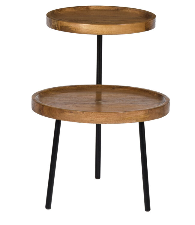 Brix Ruby Bijzettafel Mangohout H60xB45xD45 cm