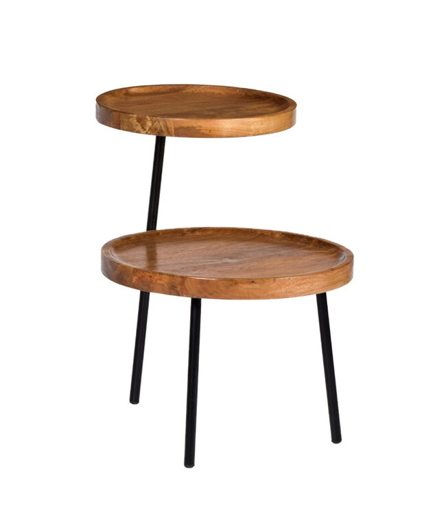 Brix Ruby Bijzettafel Mangohout H60xB45xD45 cm