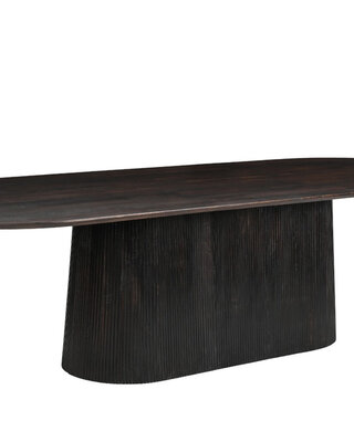 Livingfurn Salvator Eetkamertafel Walnoot H76xB300xD110 cm
