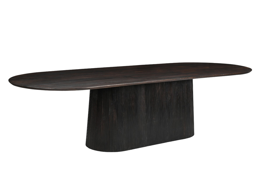 Livingfurn Salvator Eetkamertafel Walnoot H76xB300xD110 cm