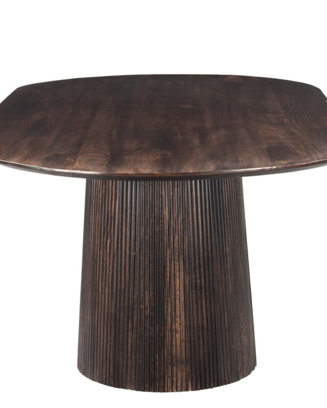 Livingfurn Salvator Eetkamertafel Walnoot H76xB300xD110 cm