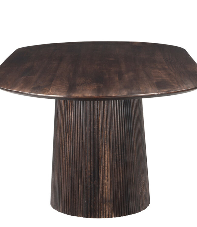 Livingfurn Salvator Eetkamertafel Walnoot H76xB300xD110 cm