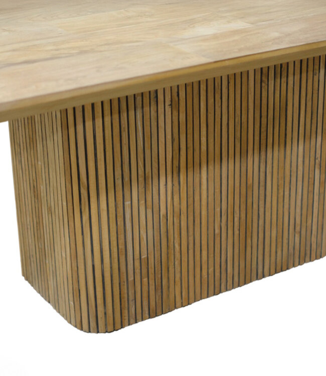 Livingfurn Lausanne Eetkamertafel Teakhout H76xB230xD110 cm