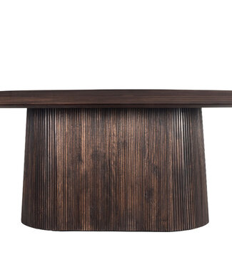 Livingfurn Salvator Eetkamertafel Walnoot H76xB200xD110 cm