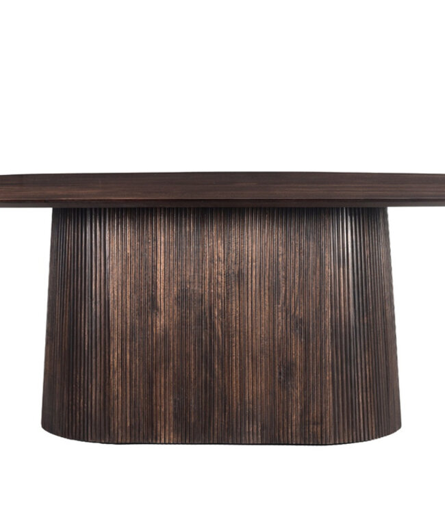 Livingfurn Salvator Eetkamertafel Walnoot H76xB200xD110 cm