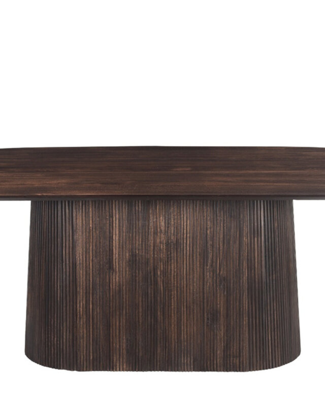 Livingfurn Salvator Eetkamertafel Walnoot H76xB200xD110 cm