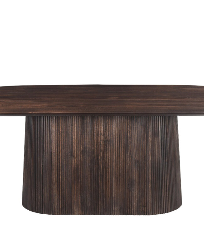 Livingfurn Salvator Eetkamertafel Walnoot H76xB200xD110 cm