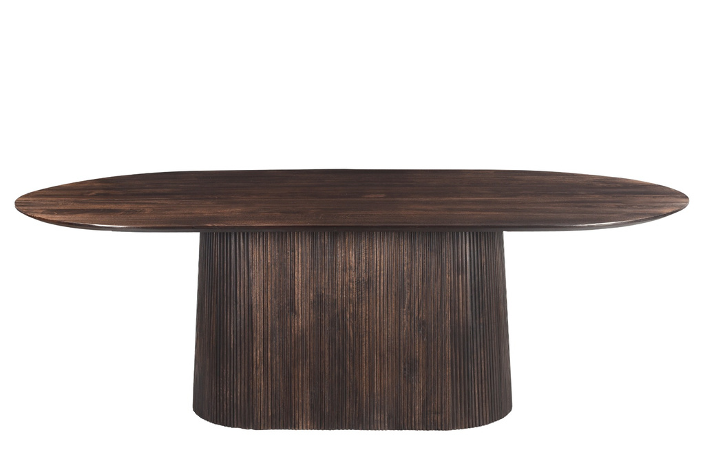 Livingfurn Salvator Eetkamertafel Walnoot H76xB200xD110 cm