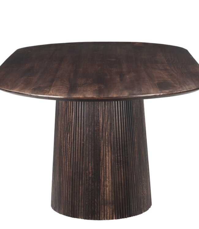 Livingfurn Salvator Eetkamertafel Walnoot H76xB200xD110 cm