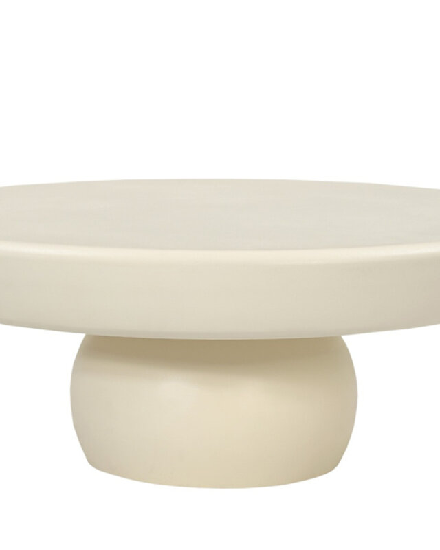 Brix Dune Salontafel Rond Beton H30xD80 cm