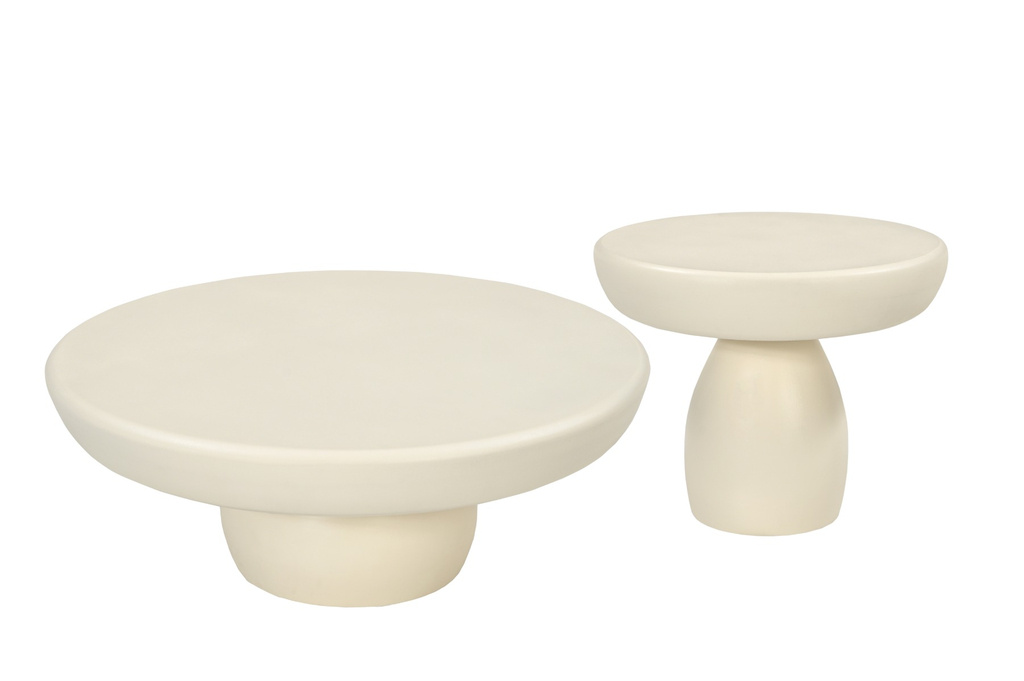 Brix Dune Salontafel Rond Beton H30xD80 cm