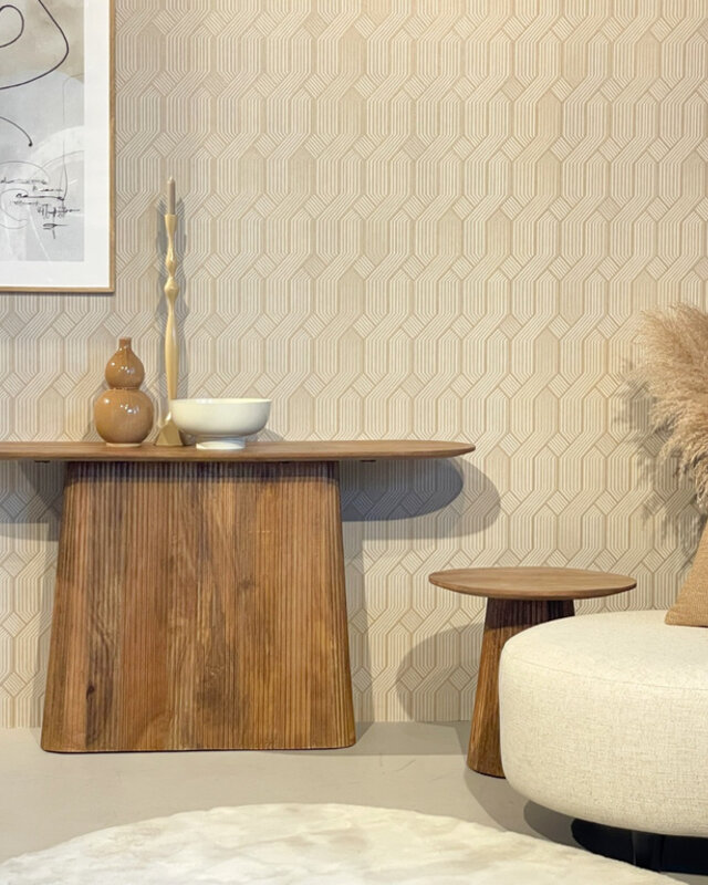Livingfurn Salvator Sidetable Hardhout H76xB140xD40 cm