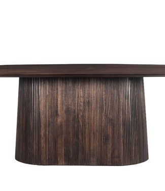 Livingfurn Salvator Eetkamertafel Walnoot H76xB230xD110 cm