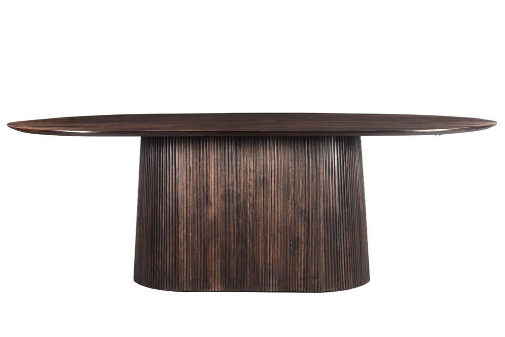 Livingfurn Salvator Eetkamertafel Walnoot H76xB230xD110 cm