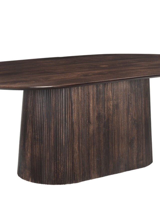Livingfurn Salvator Eetkamertafel Walnoot H76xB230xD110 cm