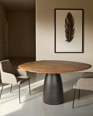 Brix Marron Espresso Eetkamertafel H76xB140xD120 cm