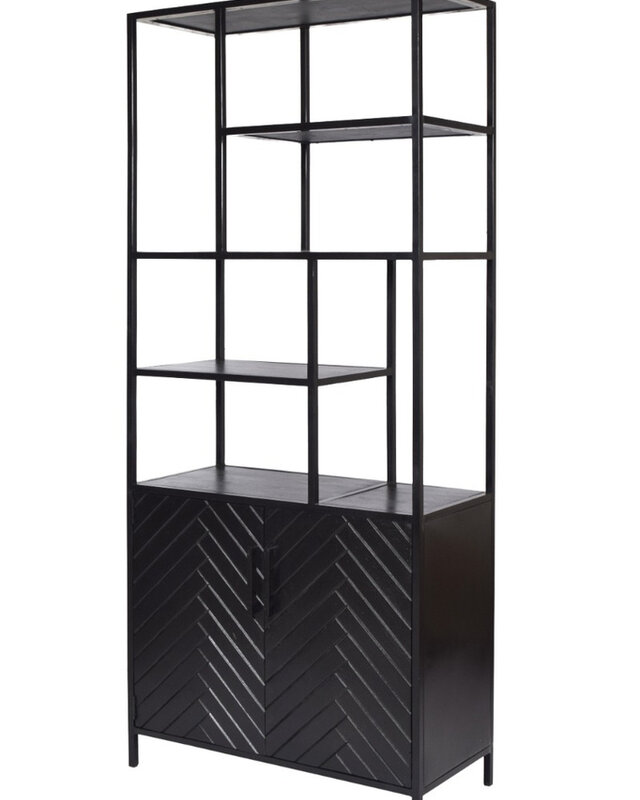 Livingfurn York Kast Mangohout H200xB90xD40 cm