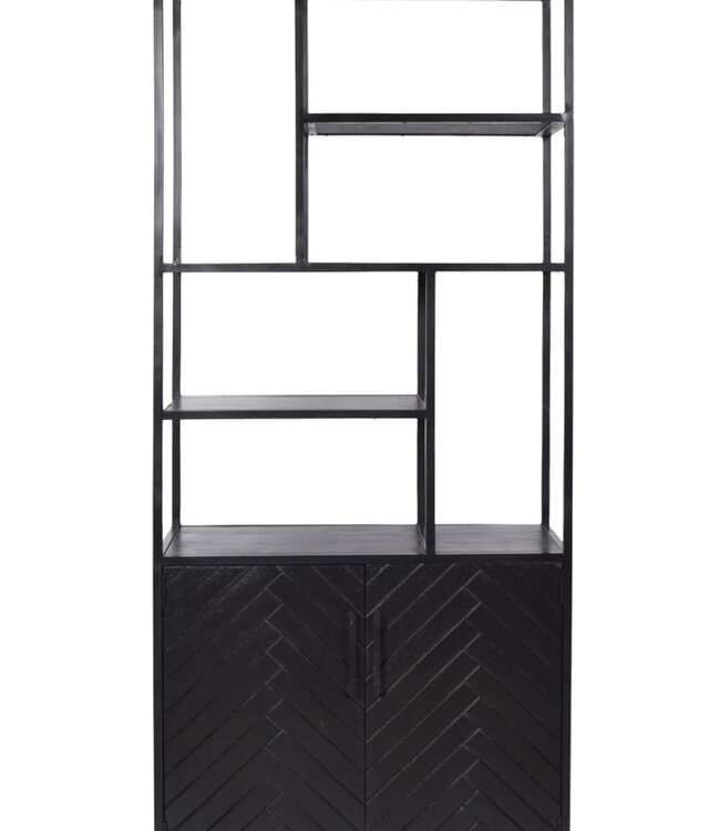 Livingfurn York Kast Mangohout H200xB90xD40 cm